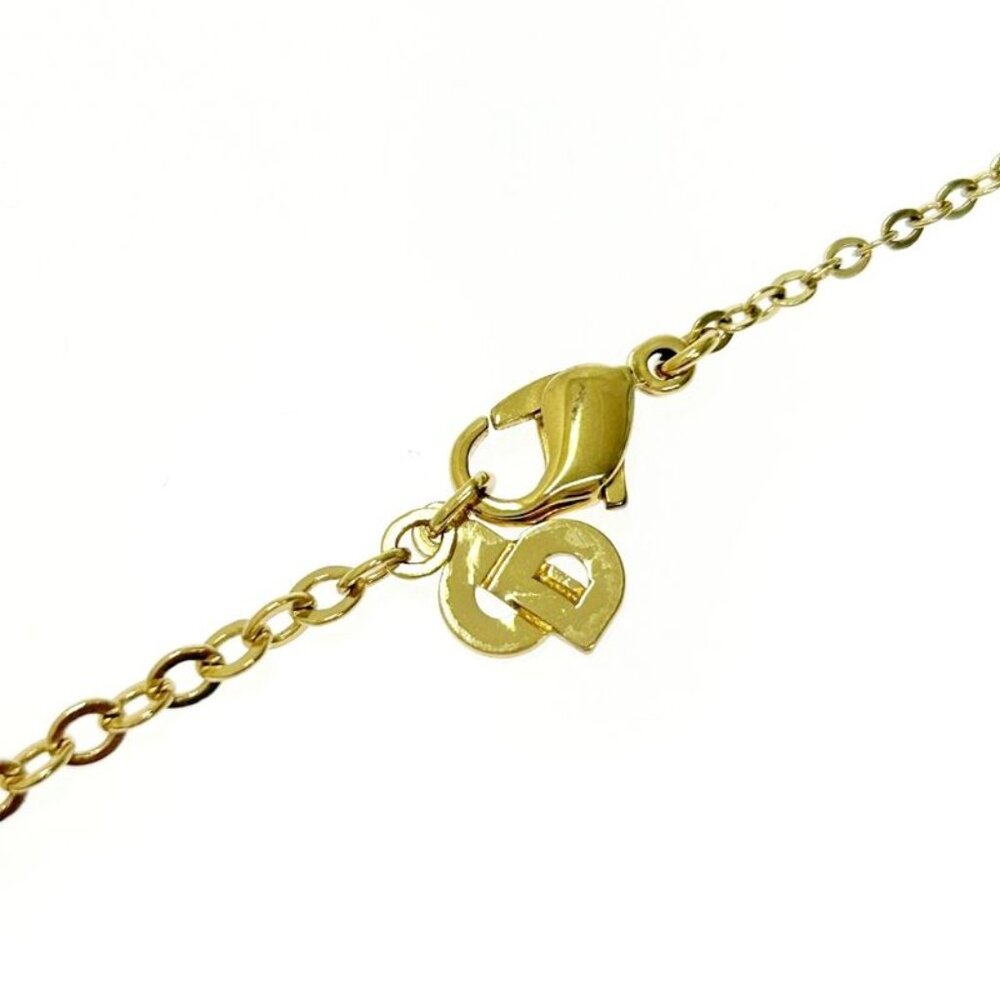 Christian Dior GP Rhinestone Logo Heart Necklace - Picture 7 of 7